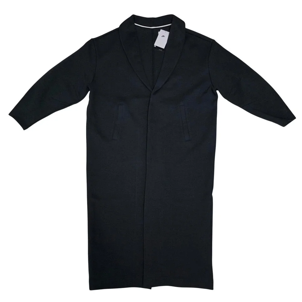 Nike Womens Sportswear Tech Fleece Oversized Duster Black Coat FQ2602-010 XS